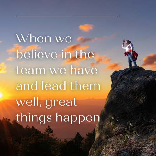 Believing in your team 3